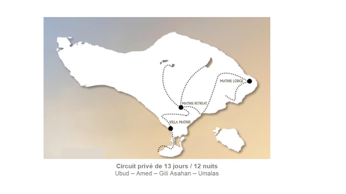 Circuit Charme 13 jours / 12 nuits (Ubud – Amed – Gili Asahan – Umalas) 