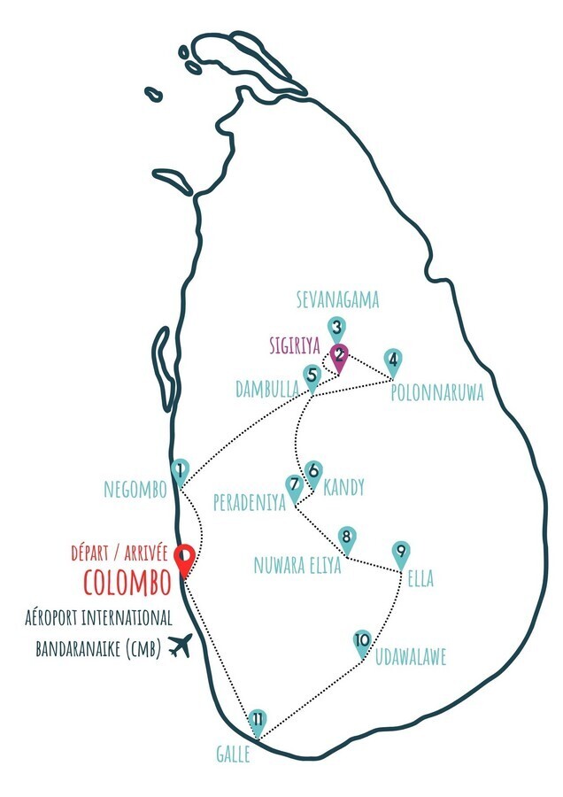 Itinéraire du circuit